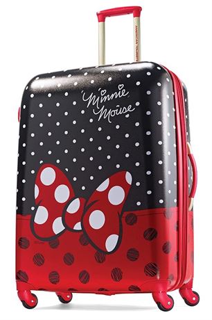 American Tourister Disney Minnie Mouse Bow 28-inch Spinner Hardside Luggage