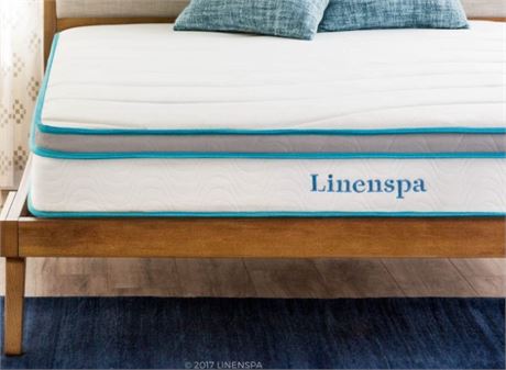 LINENSPA 8 Inch Memory Foam and Innerspring Hybrid Mattress, Twin