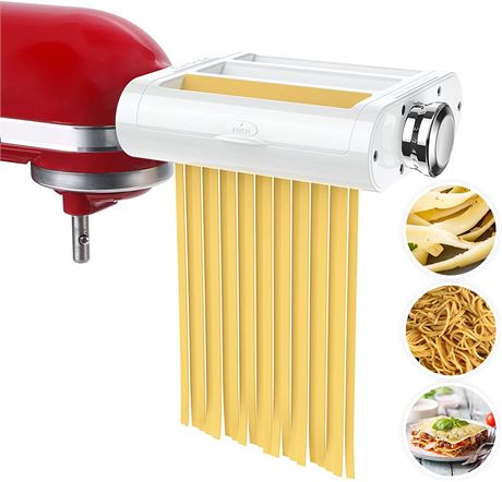 Antree 3-in-1 Pasta Roller & Cutter Attachment for KitchenAid Stand