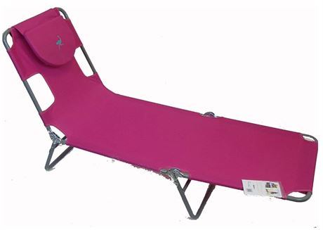 Ostrich Chaise Lounge, Pink