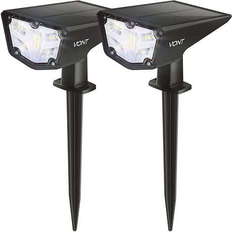 Vont LED Outdoor Solar Lights, [2 Pack]