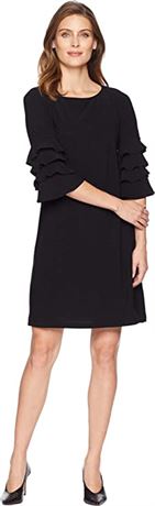 Gabby Skye Women's Julian Taylor Cha Sleeve Dress BLUE-Size 8 - See image