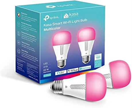 Kasa Smart Bulb 1000 Lumens  Changing Dimmable Smart WiFi Light Bulb