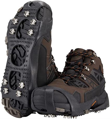 WOLF ARMOR Shoe Ice & Snow Grips Traction Cleats for Snow and Ice