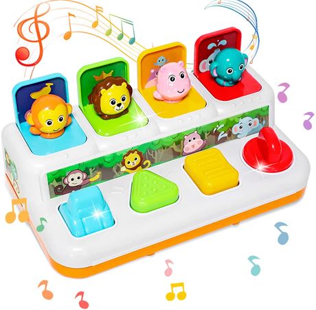 BACCOW Baby Toys 6 to 12-18 Months, Musical Pop-up Toy