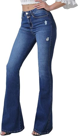 VIPONES Bell Bottom Jeans for Women - Blue1 - Size 8