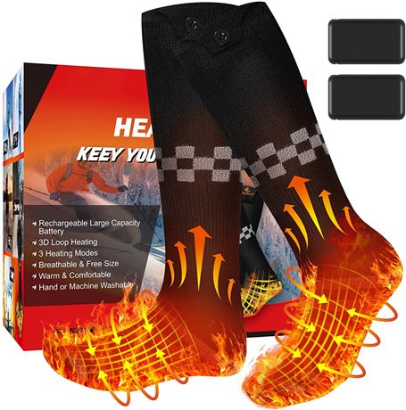 Rechargeable Machine Washable Battery Operated Electric Heated Socks