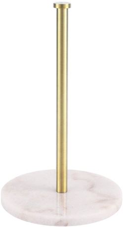 KES Marble Paper Towel Holder Gold Countertop