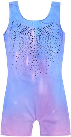 Zaclotre Kids Gymnastics Leotard, One Piece, Size 7-8