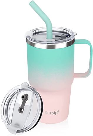 Sursip 24 oz Insulated Cup with Handle