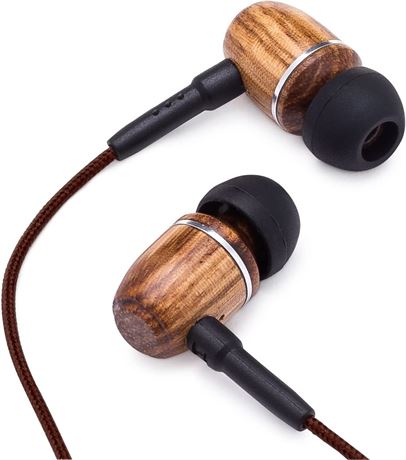 Onyx Noise Cancelling in-Ear Wired Headphones with Mic - Brown