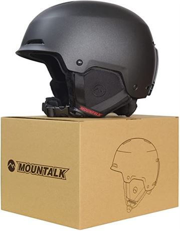 Mountalk Ski Helmet, Black/Gray