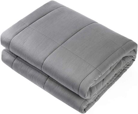 Waowoo Adult Weighted Blanket Queen Size (15lbs 60"x80") Dark Grey