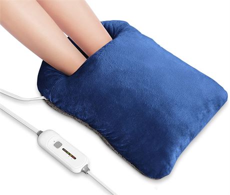 Electric Heated Foot Warmers for Women and Men - Blue