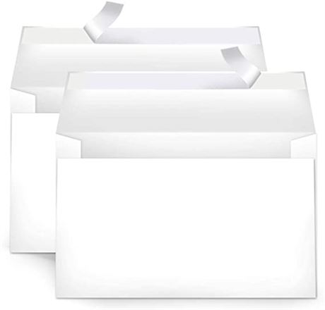 Amazon Basics A9, Invitation Envelopes, 100-Pack, Whit