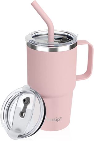 Sursip 24 oz Insulated Cup with Handle