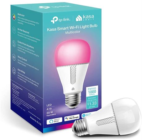 Kasa Smart Bulb Dimmable Color Changing Light Bulb 1 Pack