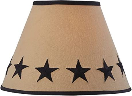 Park Designs Black Star Embroidered Shade - 10"