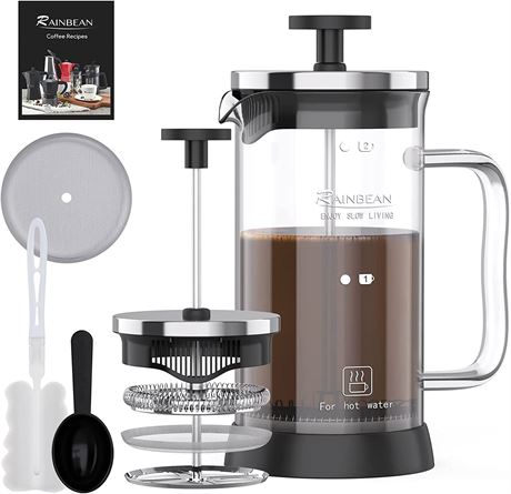 RAINBEAN Cafetiere Coffee Maker 2 Cups/350ml