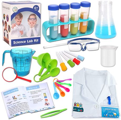 Science Experiments Kits for Kids with Lab Coat