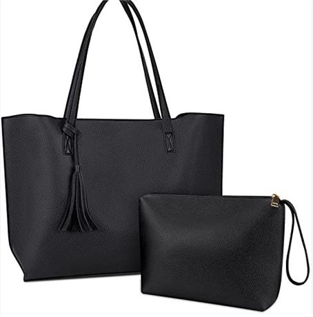FLOTOWN Tote Bag for Women & Shoulder Bag - Black