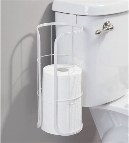 mDesign Modern Over The Tank Hanging Toilet Tissue Paper Roll Holder