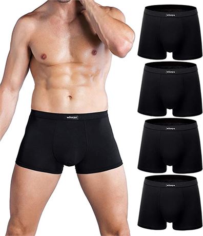 wirarpa Men's Breathable Modal Microfiber Trunks Underwear - Small