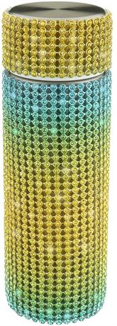 Diamond Thermos Bottle w/ Rhinestones, 120ML, Pink, Yellow, Green