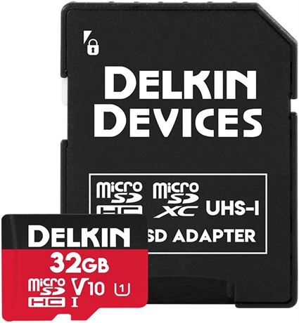 Delkin Devices 32GB Memory Card (DDMSDR50032G)