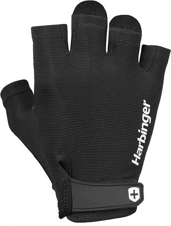 Harbinger Power Workout Weightlifting Gloves, X-Large, Black