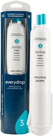 everydrop by Whirlpool Ice & Water Refrigerator Filter 3, EDR3RXD1, 1-Pack