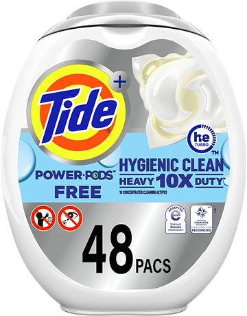 Tide Hygienic Clean Heavy Duty 10x Free Power Soap Pods Laundry Detergent