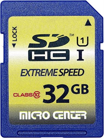 Micro Center 32GB HC Class 10, Memory SD Card