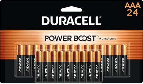 Duracell Coppertop AAA Batteries with Power Boost Ingredients, 24pack