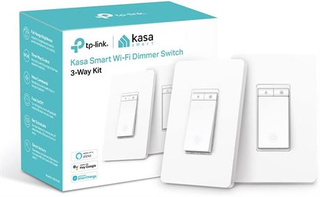 Kasa Smart 3 Way Dimmer Switch KIT (KS230 KIT) , White