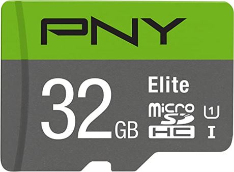 PNY 32GB Elite Class 10 U1 microSDHC Flash Memory Card