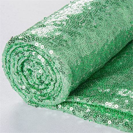 Mint Sequin Fabric 6Ft - 2 Pack