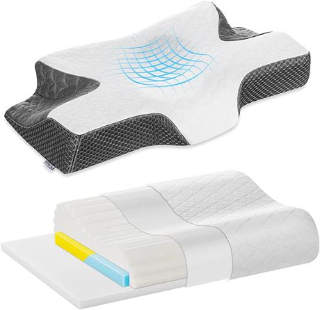 Joynox Cervical Memory Foam Contour Pillow