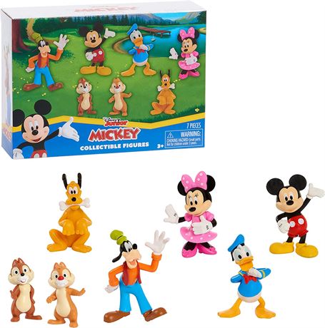 Just Play Mickey Mouse 7-Piece Figure Set, Mickey Mouse Clubhouse Toys