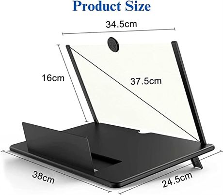 Tenlary 18" Screen Magnifier Foldable Phone Stand w/ Screen Amplifier