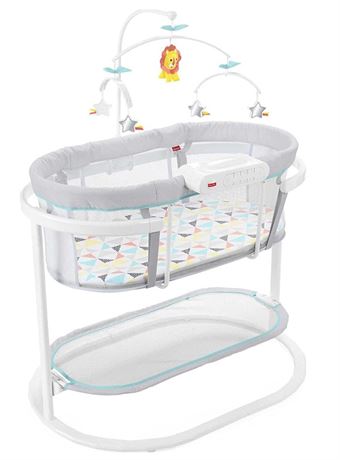 Fisher-Price Baby Bedside Sleeper Soothing Motions Bassinet