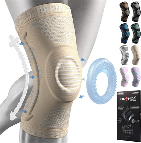 NEENCA Professional Knee Brace - Beige - Medium