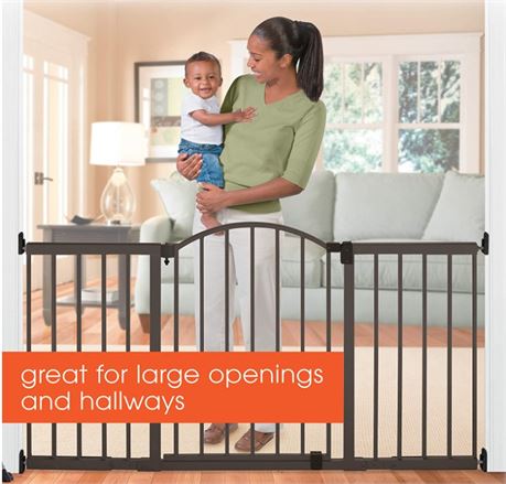 Summer Metal Expansion Ultra Wide Extra Tall Walk-Thru Baby Gate