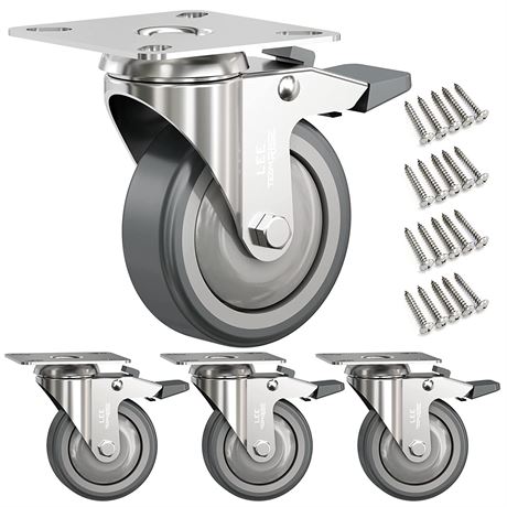 3" Caster Wheels Set of 4