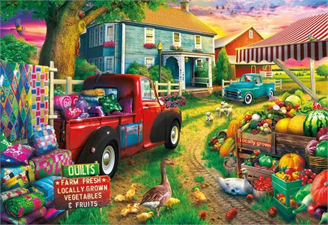 Buffalo Games - Quilt Farm - 2000 Piece Jigsaw Puzzle