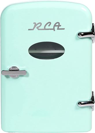 RCA RMIS129-MINT Mini Fridge, Mint, 0.15 cubic feet