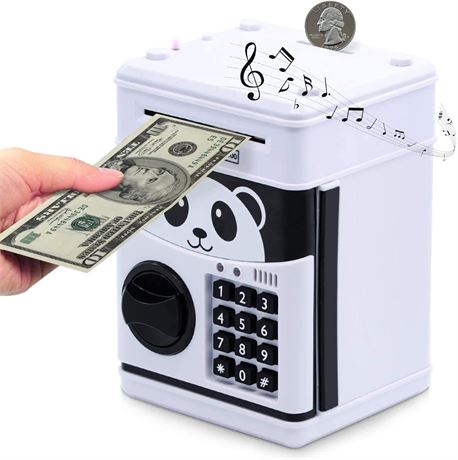 Electronic Piggy Bank Animated Panda Money Bank for Kids