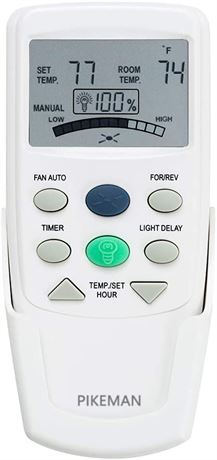 Fan Remote Control Replacement for Hampton Bay - white