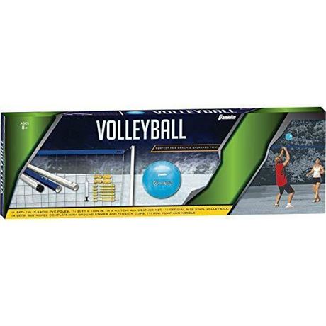 Franklin Sports Beach & Backyard Recreational Volleyball Set