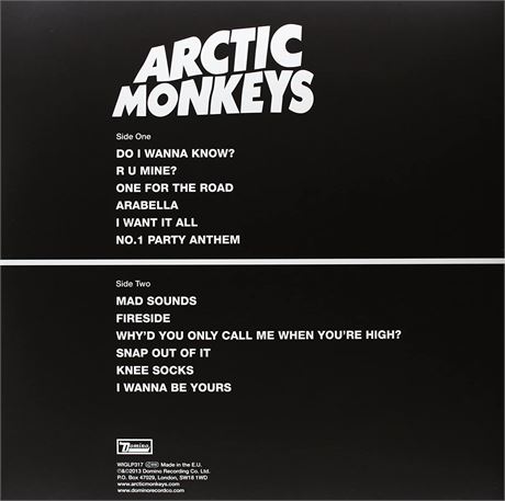 AM - ArticMonkeys Vinyl Record